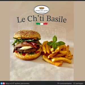 Publication facebook d'une friterie